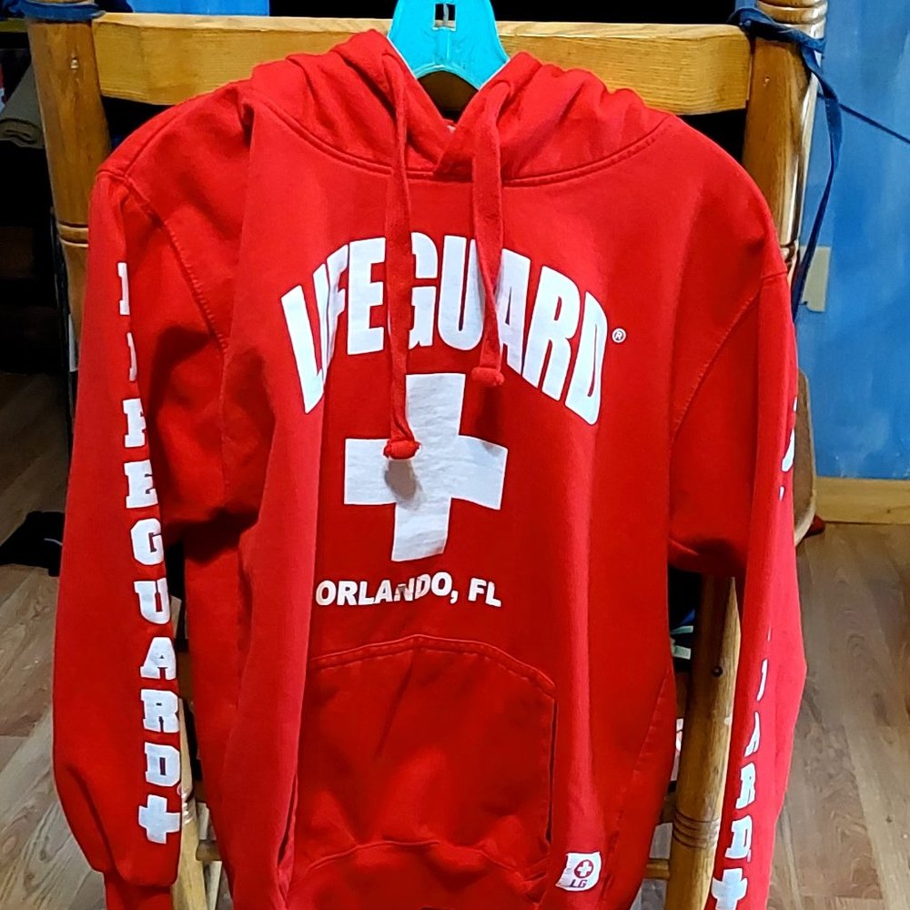 Lifeguard Hooded Sweatshirt.